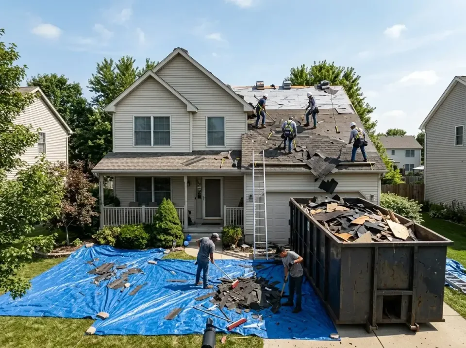 roof-replacement-debris-remova-004 — frequently asked questions, Cheapest Dumpster Rentals in Madison, IN
